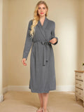 Tied Lounge Nightgown with Pockets