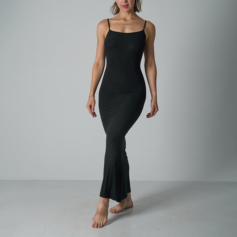 Long Dress Modal Lounge Dress Spaghetti Strap Dress