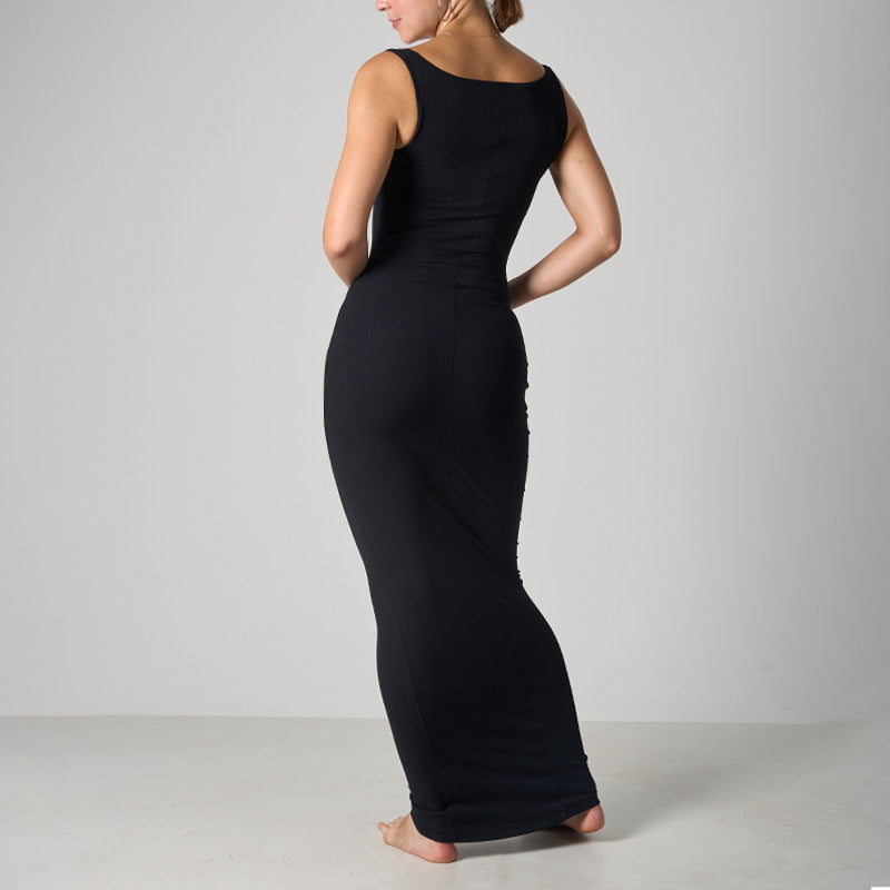 SOFT LOUNGE LACE DRESS WITH BRALETTE